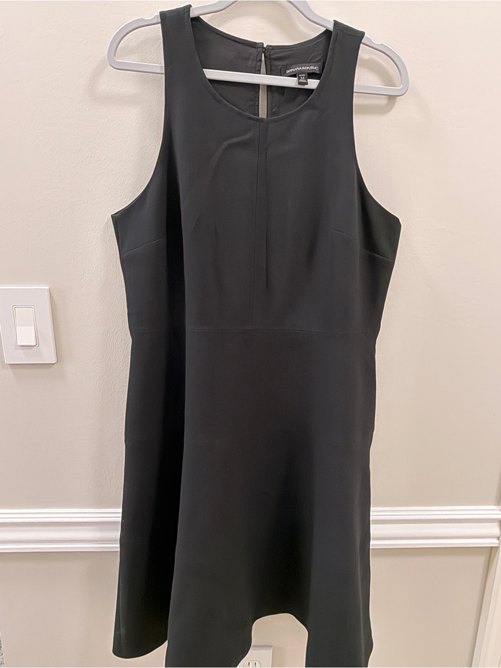 Banana Republic Black Sleeveless Fit-and-Flare Mini Dress